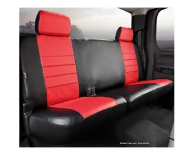FIA SL60 Series - Leatherlite Simulated Leather Custom Fit Rear Seat Cover- Red Rear
