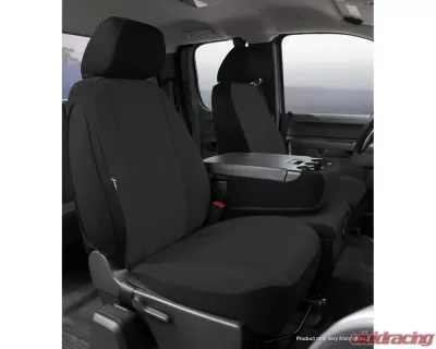 FIA SP80 Series - Seat Protector Poly-Cotton Custom Fit Front Seat Cover - Black - SP88-38 BLACK