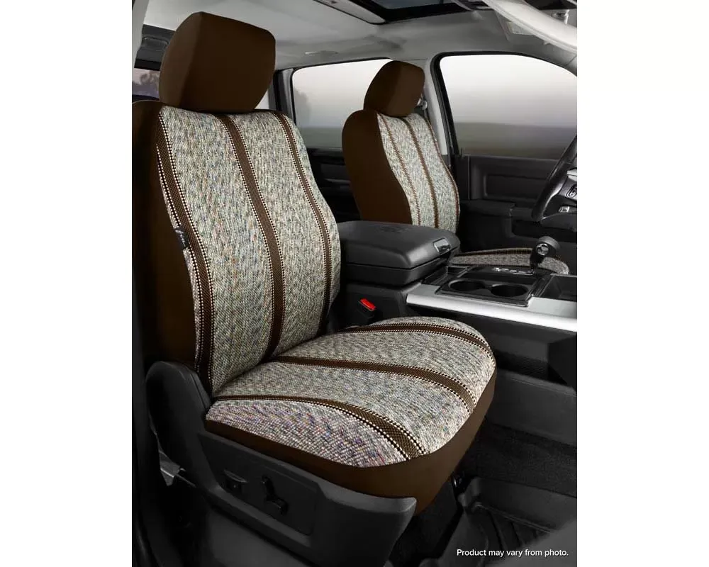 FIA TR40 Series - Wrangler Saddleblanket Custom Fit Front Seat Cover - Brown Front 2022-2024 - TR49-57 BROWN
