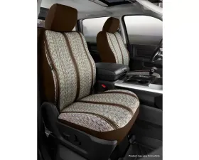 FIA TR40 Series - Wrangler Saddleblanket Custom Fit Front Seat Cover - Brown Front 2022-2024