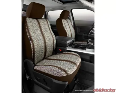 FIA TR40 Series - Wrangler Saddleblanket Custom Fit Front Seat Cover - Brown Front - TR48-40 BROWN