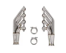 Flowtech LS Turbo Headers-Natural Finish