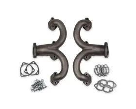 Flowtech Rams Horn Exhaust Manifolds Natural "Uncoated
