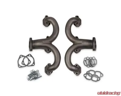 Flowtech Rams Horn Exhaust Manifolds Natural "Uncoated - 11704-RFLT