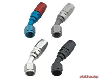 Fragola -10AN x 30 Degree Power Flow Hose End - Black - 103010-BL