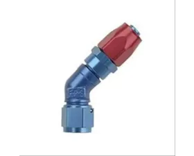 Fragola -20AN x 45 Degree Low Profile Forged Hose End - Black