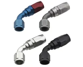 Fragola -4AN x 60 Degree Power Flow Hose End - Black