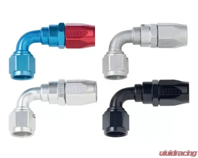 Fragola -12AN x 90 Degree Power Flow Hose End - Black - 109012-BL