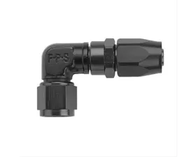 Fragola -6AN x 90 Degree Low Profile Forged Hose End - Black