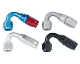 Fragola -6AN x 120 Degree Power Flow Hose End - Black