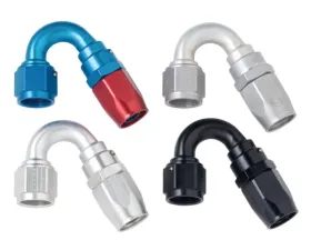 Fragola -10AN x 150 Degree Power Flow Hose End - Black
