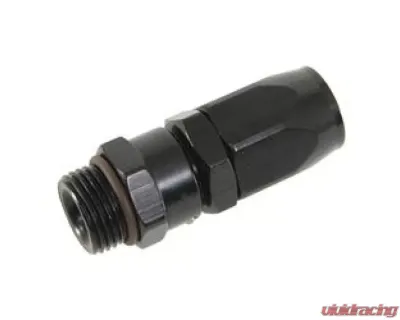 Fragola -16AN Straight x 1 1/16 - 12 (12) Hose End - Black - 180120-BL