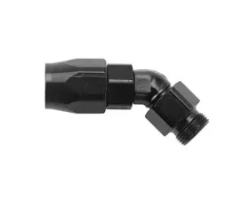 Fragola -6AN x 45 Degree x 9/16-18 (6) Hose End - Black