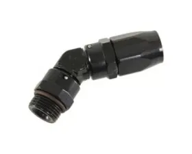 Fragola -12AN x 45 Degree x 7/8-14 (10) Hose End - Black