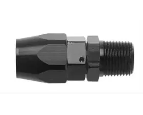 Fragola -8AN Straight Hose End x 1/2 NPT - Black