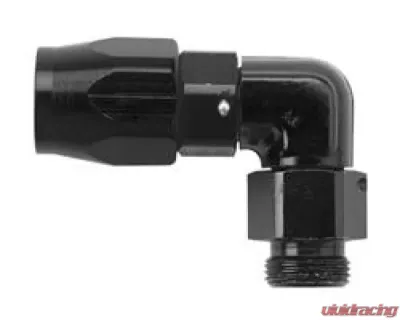 Fragola -10AN x 90 Degree Hose End x 1/2 NPT - Black - 199010-BL