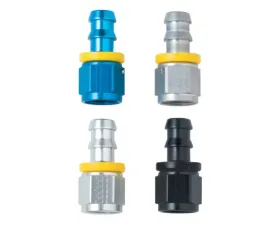Fragola -8AN x 3/8 (-6) Push-Lite End Straight - Black