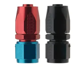 Fragola -4AN Straight Pro-Flow Hose End - Black