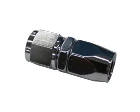Fragola -12AN Straight Pro-Flow Hose End Chrome