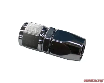 Fragola -12AN Straight Pro-Flow Hose End Chrome - 220112-CH