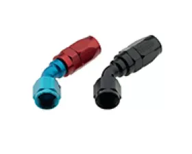 Fragola -10AN x 45 Degree Pro-Flow Hose End - Black