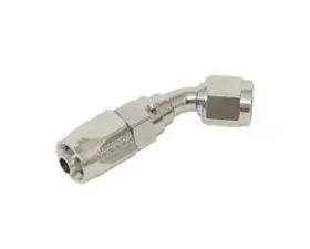 Fragola -10AN x 45 Degree Pro-Flow Hose End Chrome