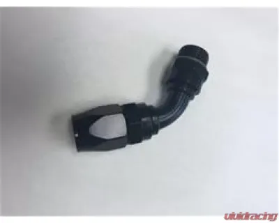 Fragola -10AN Male Rad. Fitting x 60 Degree Pro-Flow Hose End - Black - 226010-BLRAD