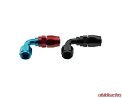 Fragola -10AN x 90 Degree Pro-Flow Hose End - Black - 229010-BL