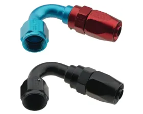 Fragola -4AN x 120 Degree Pro-Flow Hose End - Black