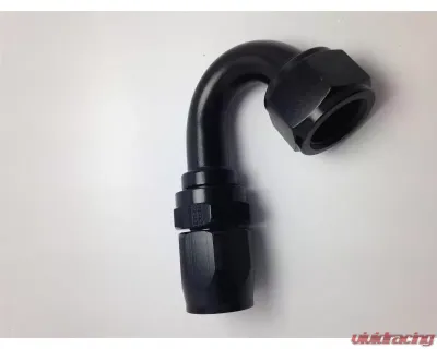 Fragola -10AN x 150 Degree Pro-Flow Hose End - Black - 231510-BL