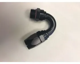 Fragola -10AN Male Rad. Fitting x 150 Degree Pro-Flow Hose End - Black