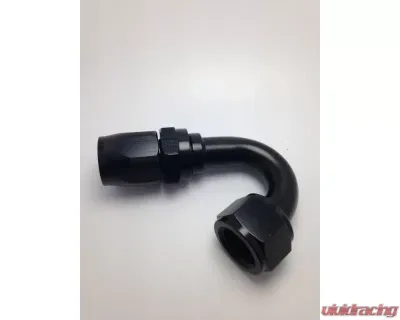 Fragola -10AN Nut x -12AN Hose Reducing Hose End 150 Degree - Black - 231511-BL