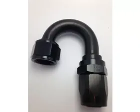 Fragola -10AN Nut x -12AN Hose Reducing Hose End 180 Degree - Black
