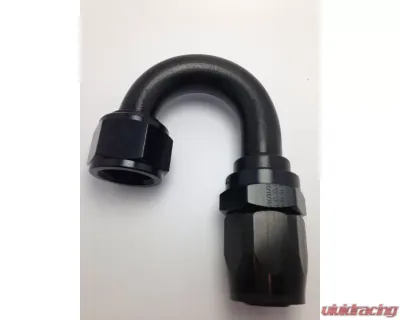 Fragola -10AN Nut x -12AN Hose Reducing Hose End 180 Degree - Black - 231811-BL