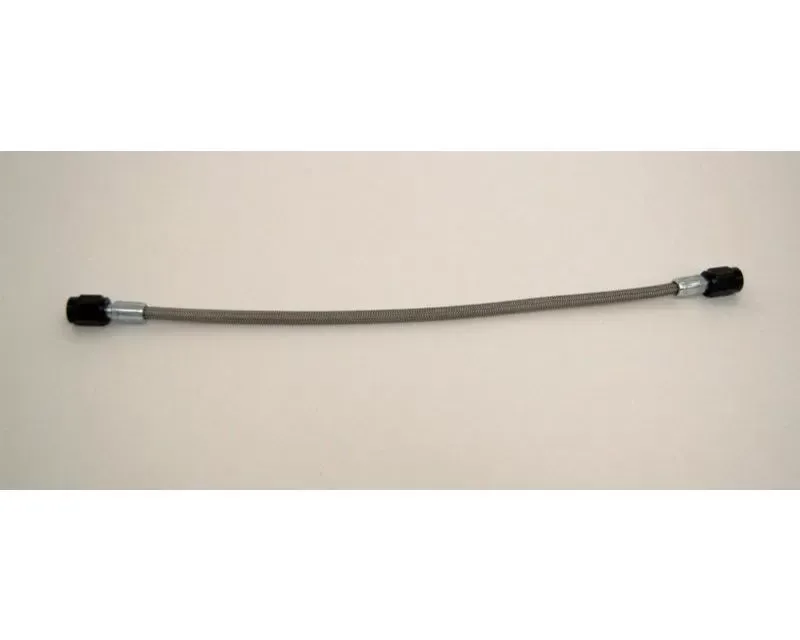Fragola -2AN Brake Line w/ -3AN Black Alum. Nuts 12in - 290012-BL