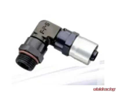 Fragola -10AN x 90 Degree Sport Crimp Hose End x -10AN Male ORB (7/8-14) - 3109710