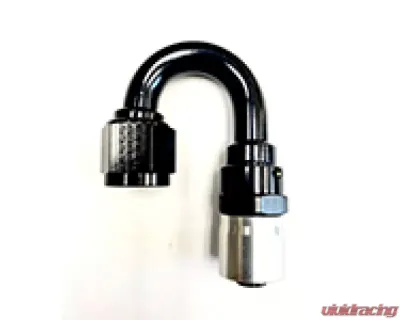 Fragola -10AN Male Rad. Fitting x 180 Degree Sport Crimp Hose End - 3118010-RAD