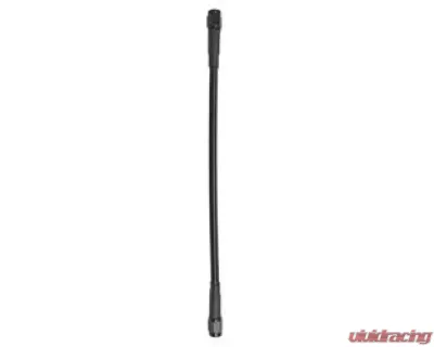 Fragola -3AN Ext Black Covered Assembly Straight x Straight 18in - 312018-BL