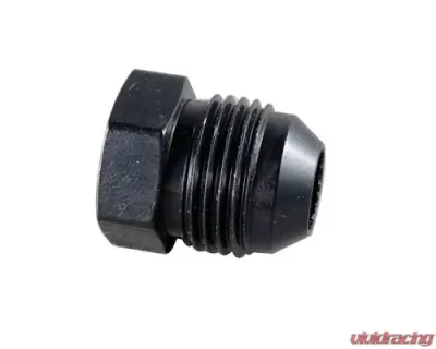 Fragola -10AN Aluminum Flare Plug - Black - 480610-BL