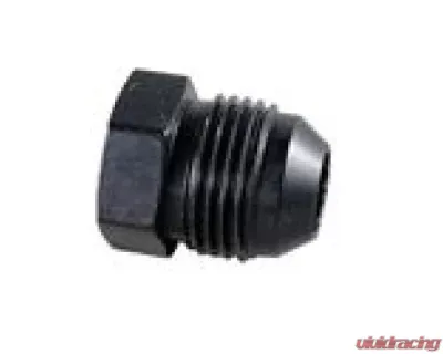 Fragola -16AN Aluminum FlarePlug - Black - 480616-BL