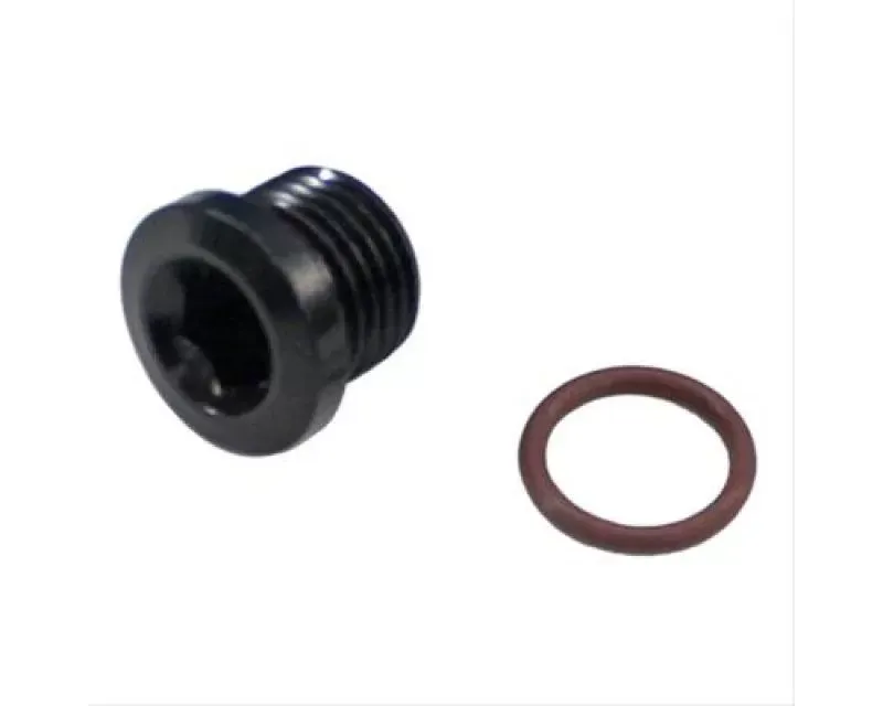 Fragola 481304-BL -4AN Socket Hex Port Plug - Black | Vivid