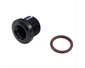 Fragola -10AN (7/8-14) Socket Hex Port Plug - Black