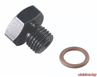Fragola -12AN Port Plug 1 1/16-12 - Black - 481412-BL