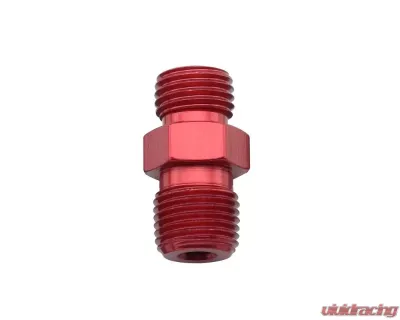 Fragola -3AN x 1/8 NPT Nitrous Flare Jet x NPT Adapter - Red - 481703-RD