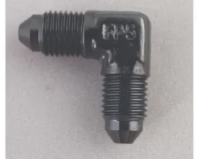 Fragola -10AN x 90 Degree Union Fitting - Black
