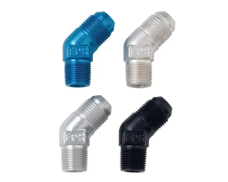 Fragola -12AN x 1in NPT Adapter - Black - 482319-BL