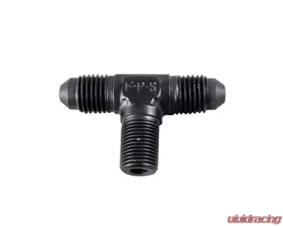 Fragola -3AN Tee 1/8 NPT On The Side - Black - 482503-BL