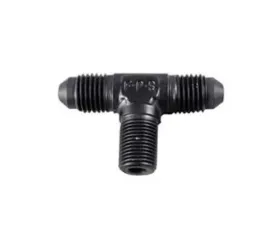 Fragola -10AN Tee 1/2 NPT On The Side - Black