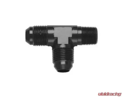 Fragola -4AN Tee 1/8 NPT On The Run - Black - 482604-BL