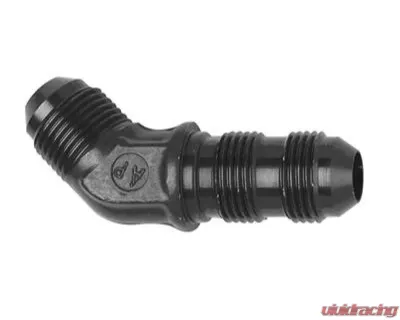 Fragola -16AN x 45 Degree Bulkhead - Black - 483716-BL